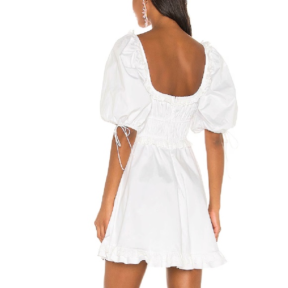 For Love & Lemons Jackson Mini Dress in Ivory - Picture 3 of 3